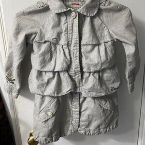 Designer Catimini jacket/ coat linen and cotton 5 years